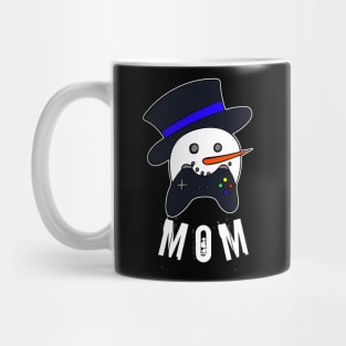 Snowman Face Gamer Mom Mug